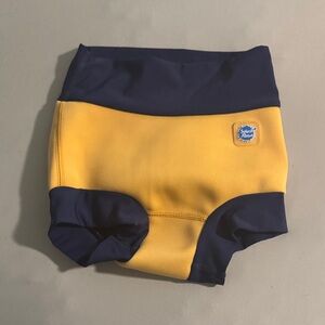 Splash About Kids Swim Diaper - Navy and Yellow